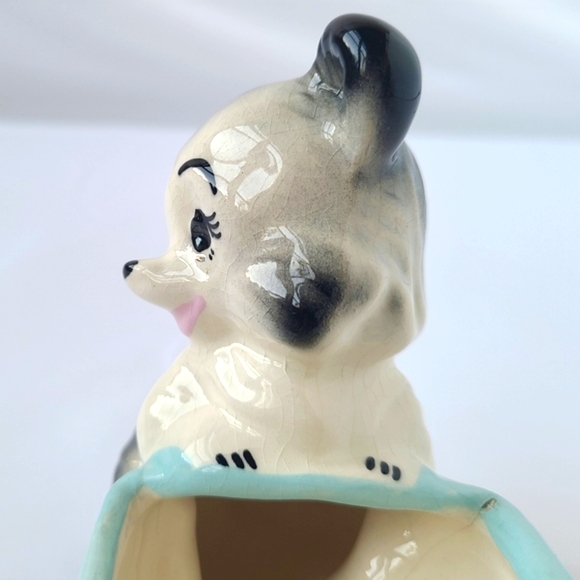 Vtg Anthropomorphic Panda Bear Succulent Pottery Planter Ceramic Kitschy Retro - Picture 7 of 13